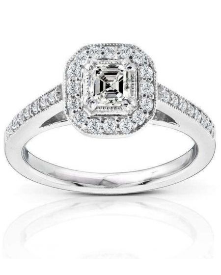 ASSCHER DIAMOND HALO