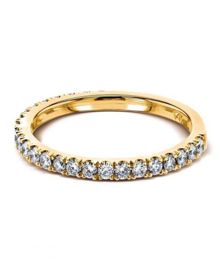 DIAMOND SEMI ETERNITY 3/8 CARAT TW GOLD BAND