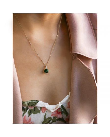 GREEN TOURMALINE NECKLACE