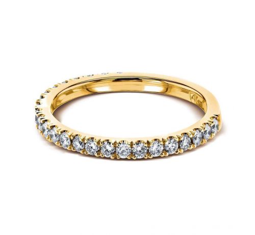 DIAMOND SEMI ETERNITY 3/8 CARAT TW GOLD BAND