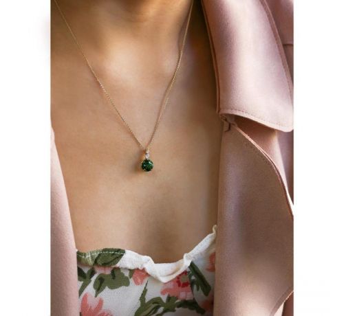 GREEN TOURMALINE NECKLACE